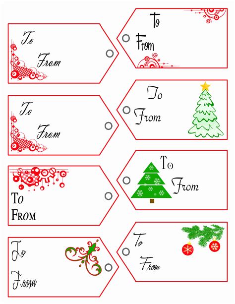 christmas present labels free